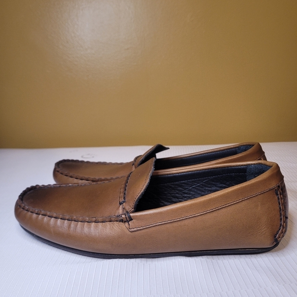 NWOT Allen Edmonds Super Sport Brown Leather Loafers sz 8.5